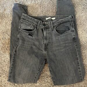 Levi’s 721 high rise skinny 28 wash black gray
